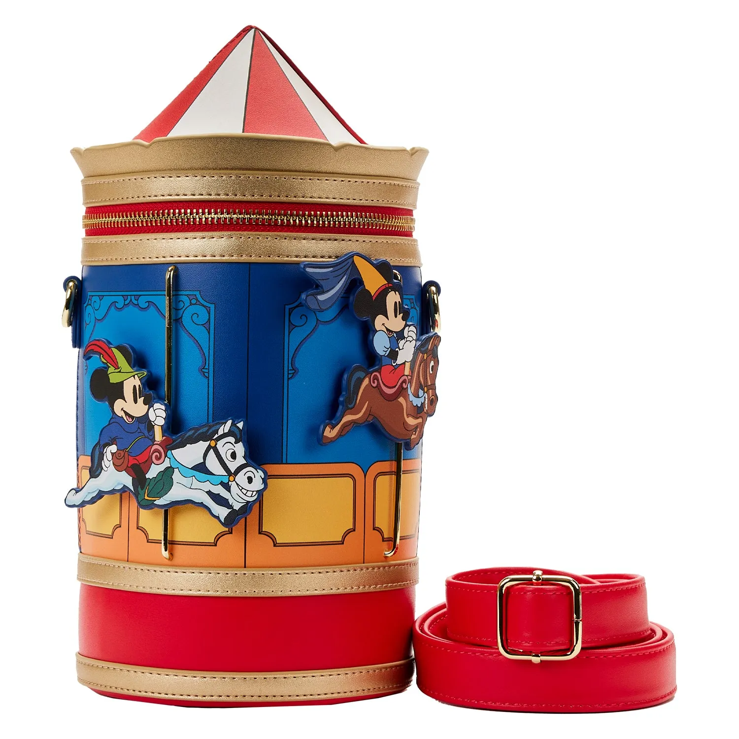 Loungefly Disney Brave Little Tailor Mickey Minnie Carousel Crossbody