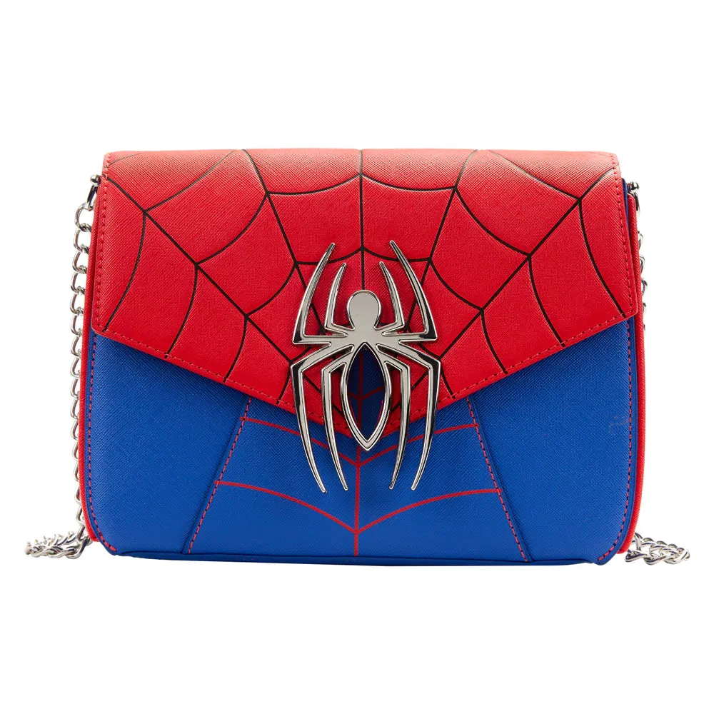 Loungefly Marvel Spider-Man Color Block Crossbody Bag