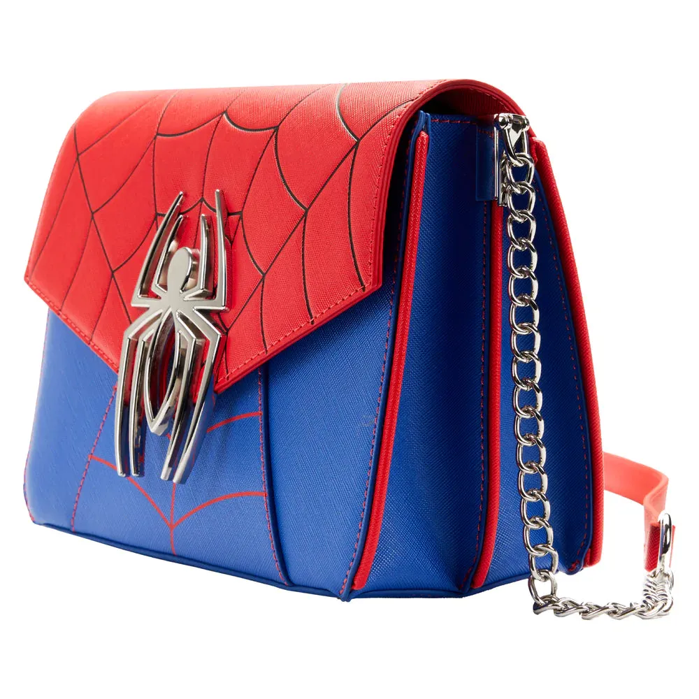 Loungefly Marvel Spider-Man Color Block Crossbody Bag