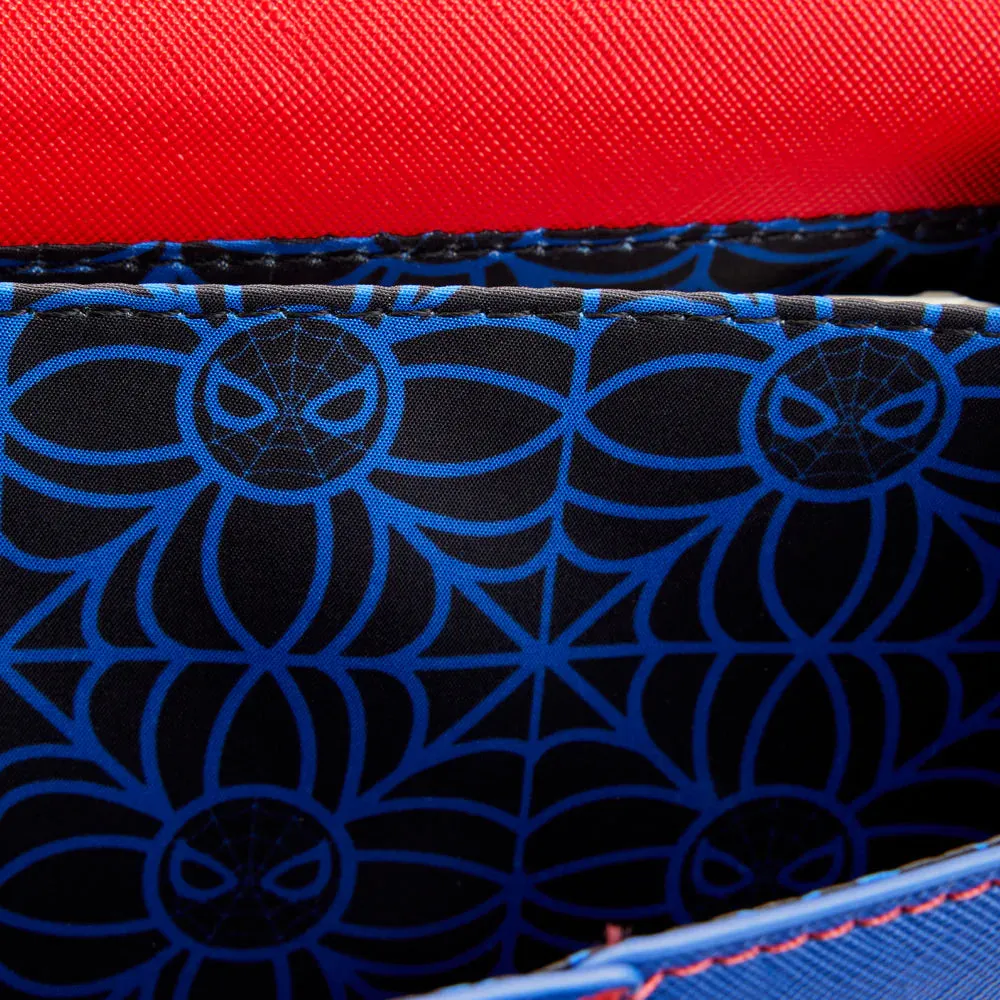 Loungefly Marvel Spider-Man Color Block Crossbody Bag