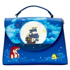 Loungefly The Little Mermaid Ariel Fireworks Glow in the Dark Crossbody Bag