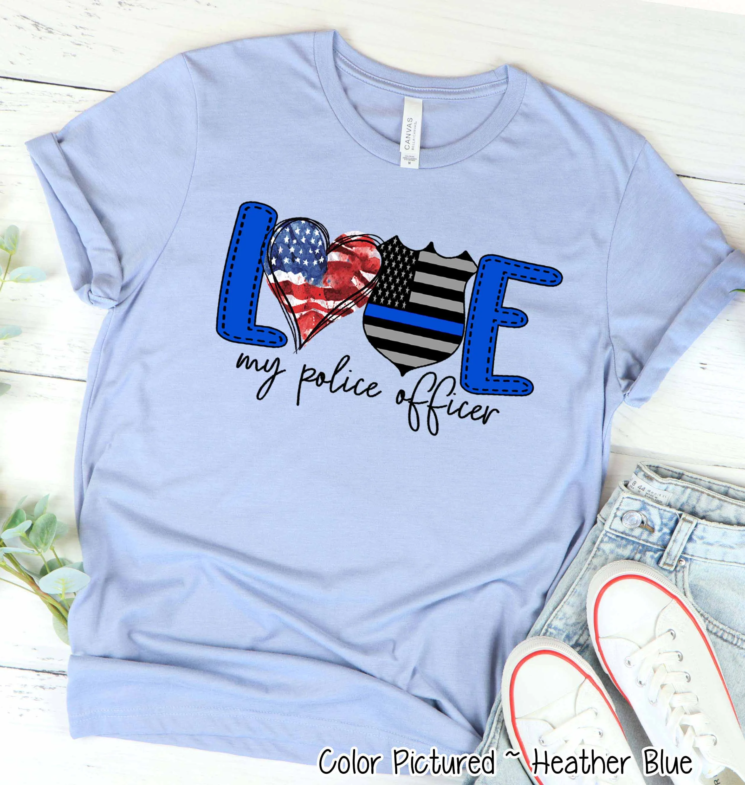 Love My Police Office Tee