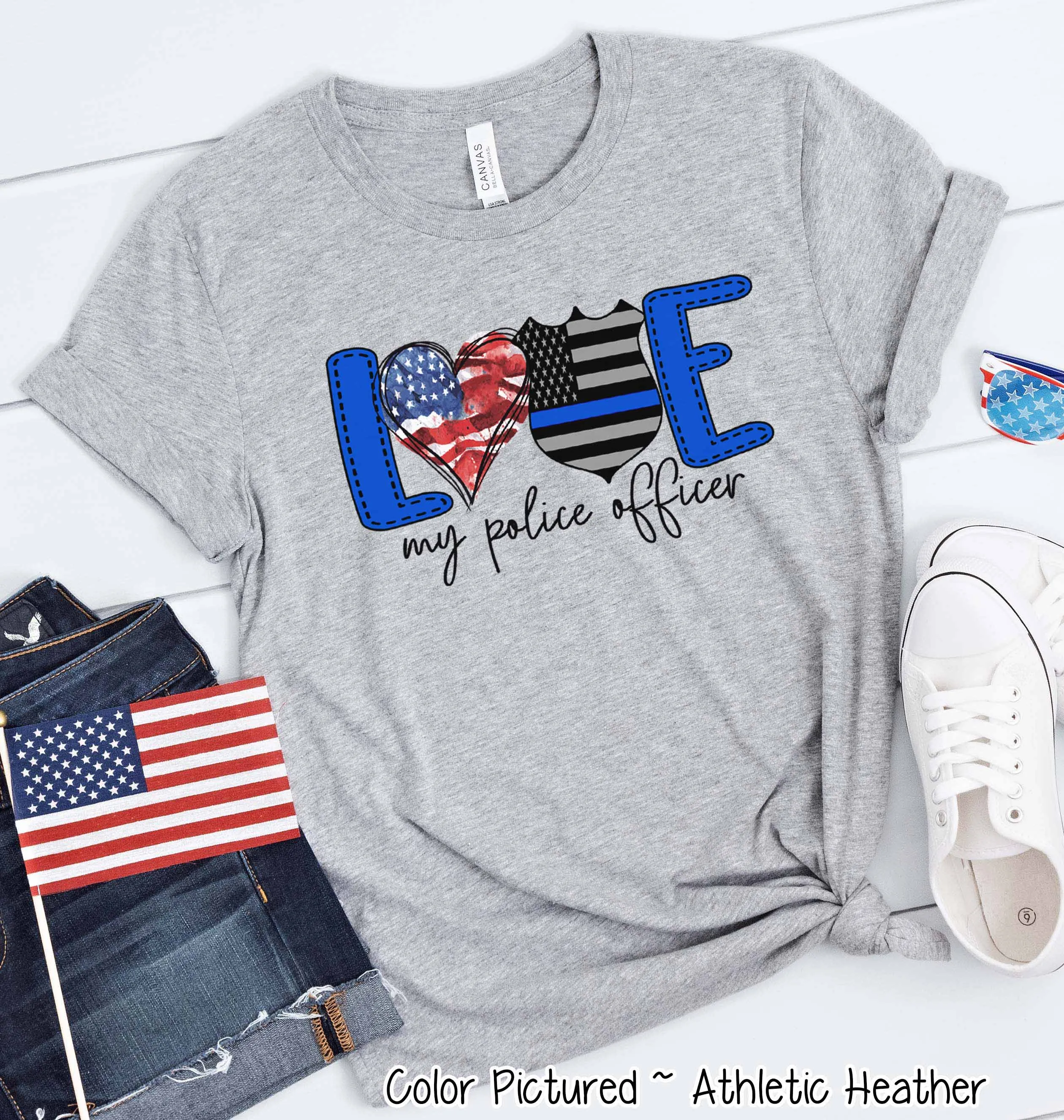Love My Police Office Tee