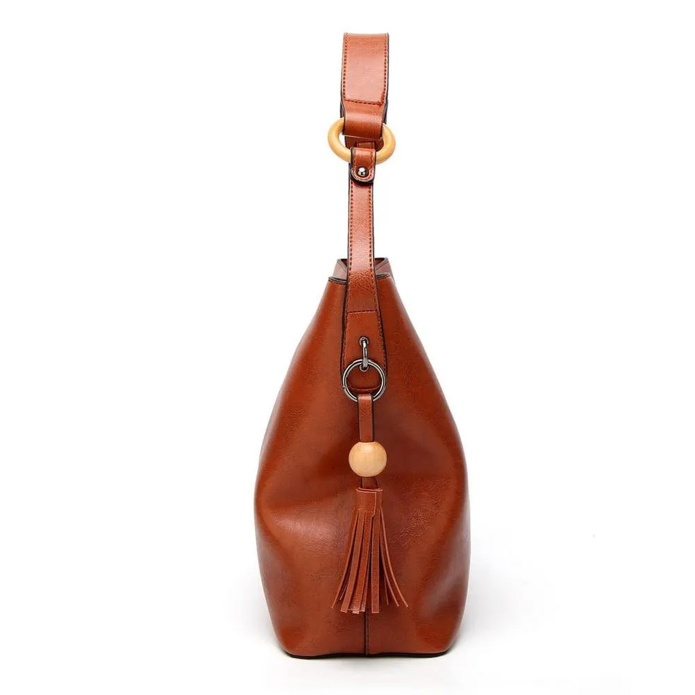 <bold>Bucket / Shoulder Bag <br>Vegan-Leather