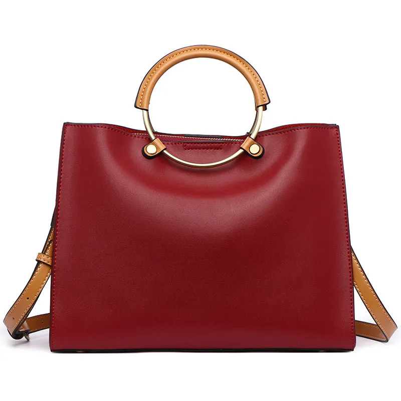 <bold>Top-Handle / Tote Bag <br>Genuine-Leather