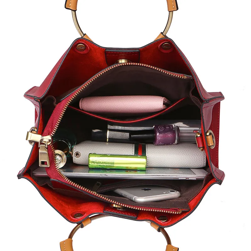 <bold>Top-Handle / Tote Bag <br>Genuine-Leather