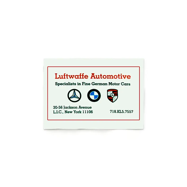 Luftwaffe Automotive Business Card