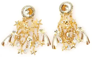 Lunch at the Ritz CELESTIAL MOON & STARS Earrings