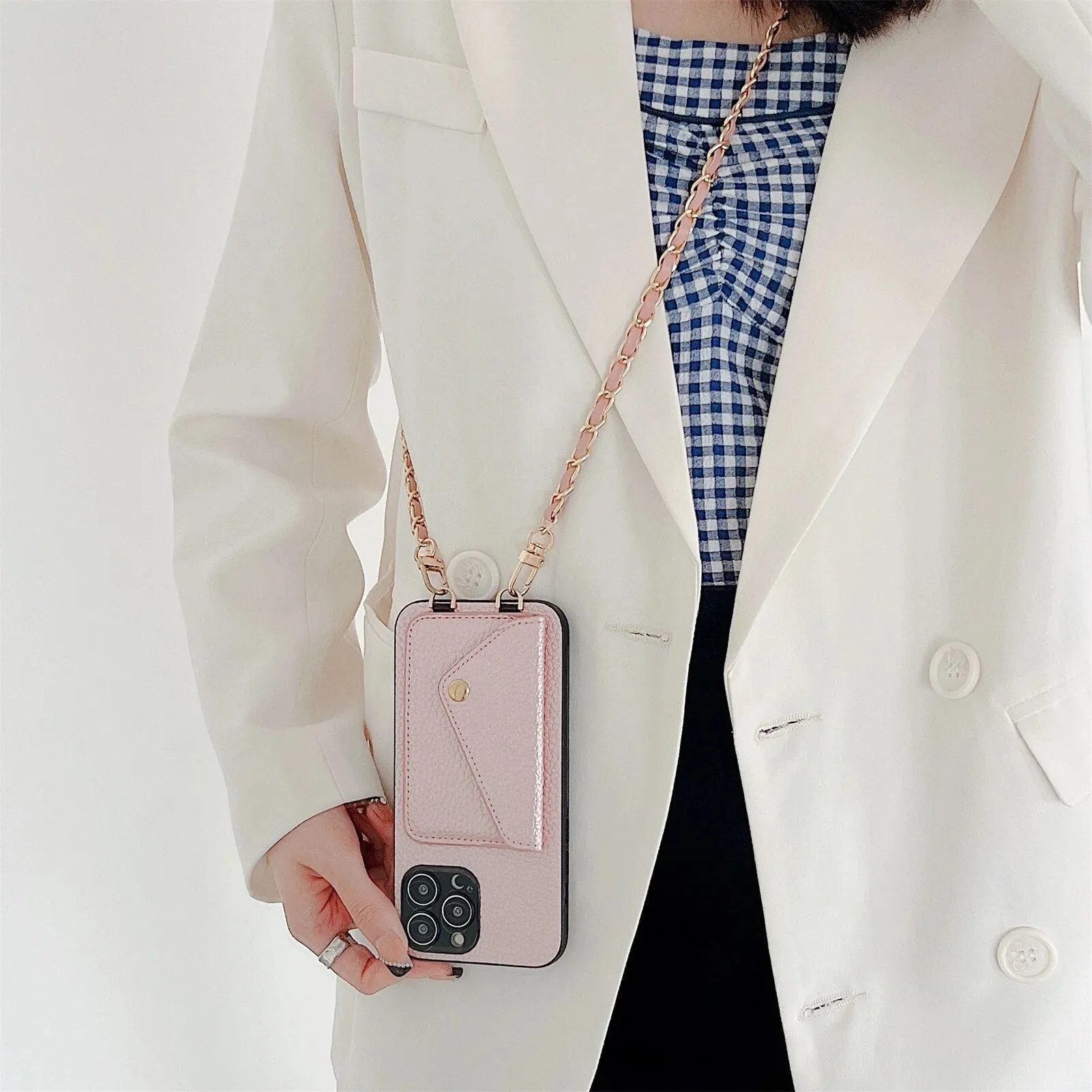 Luxury Phone Lanyard Case - Crossbody Pro Wallet Case Phone Holder and Purse