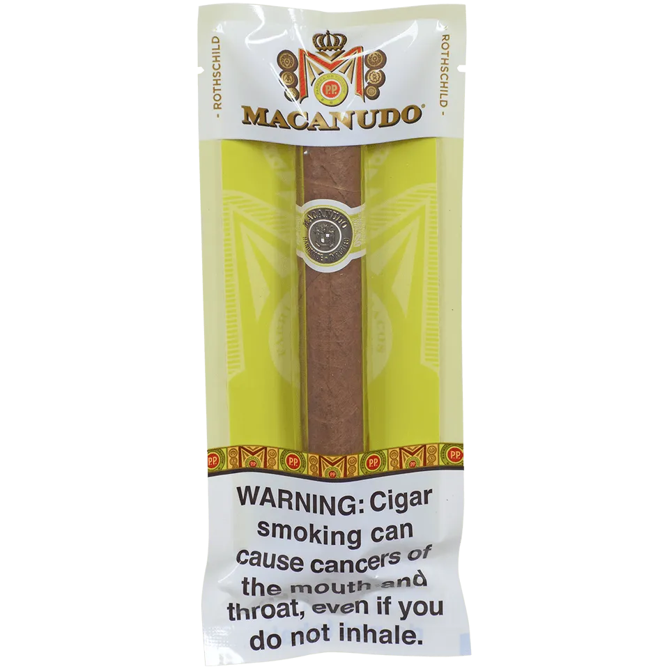 Macanudo Cafe Rothschild Robusto Fresh Pack Premium Cigar Pouch 5.5 x 50