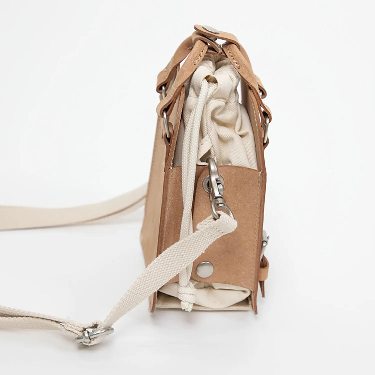 Macaroon Tiny Bucket Organic Cotton Series Crossbody Bag