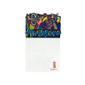 Magnetic Memo Pad - Lion Dragon Dance