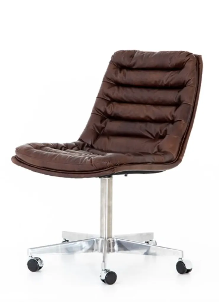 MALIBU DESK CHAIR, ANTIQUE WHISKEY