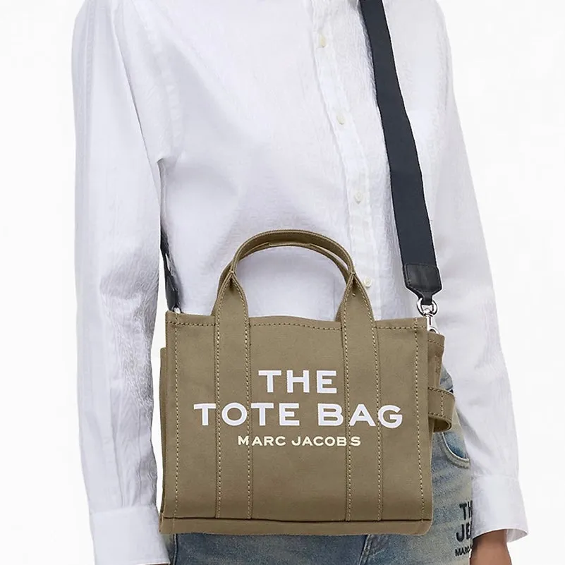 MARC JACOBS The Tote Bag Canvas Slate Green Small
