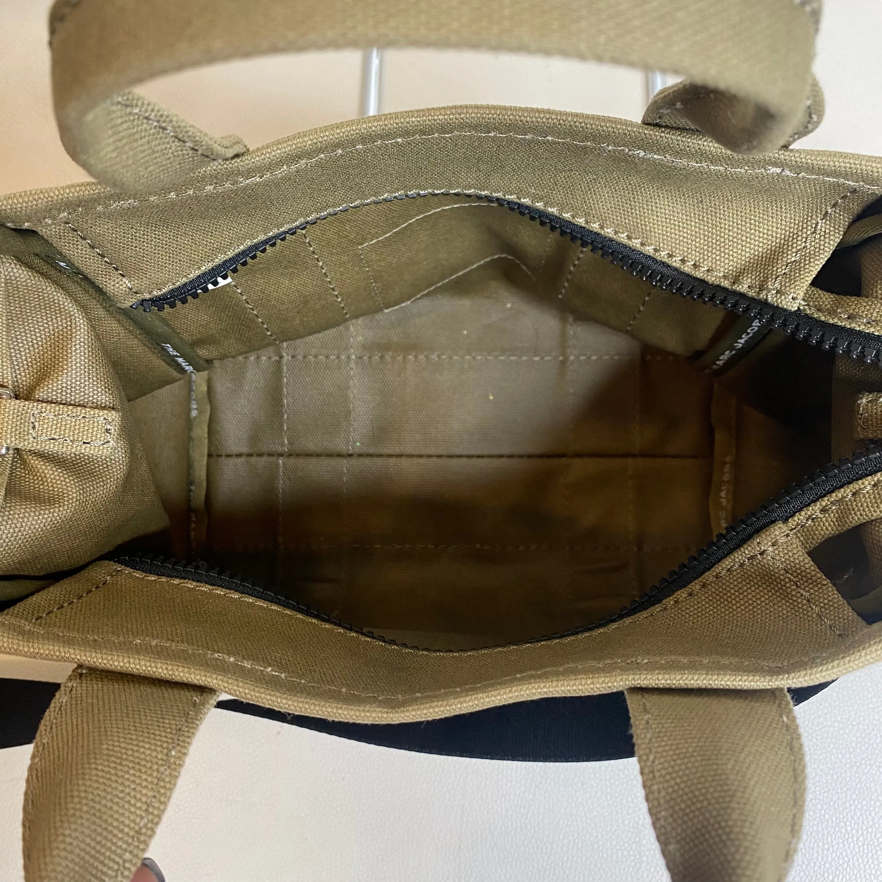 MARC JACOBS The Tote Bag Canvas Slate Green Small
