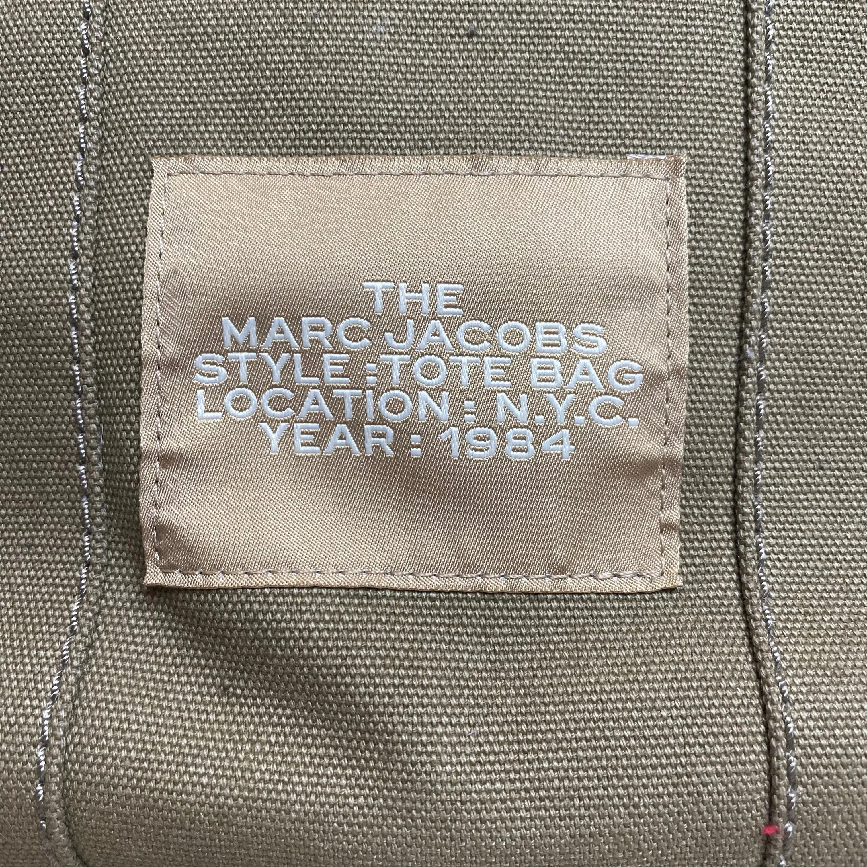 MARC JACOBS The Tote Bag Canvas Slate Green Small