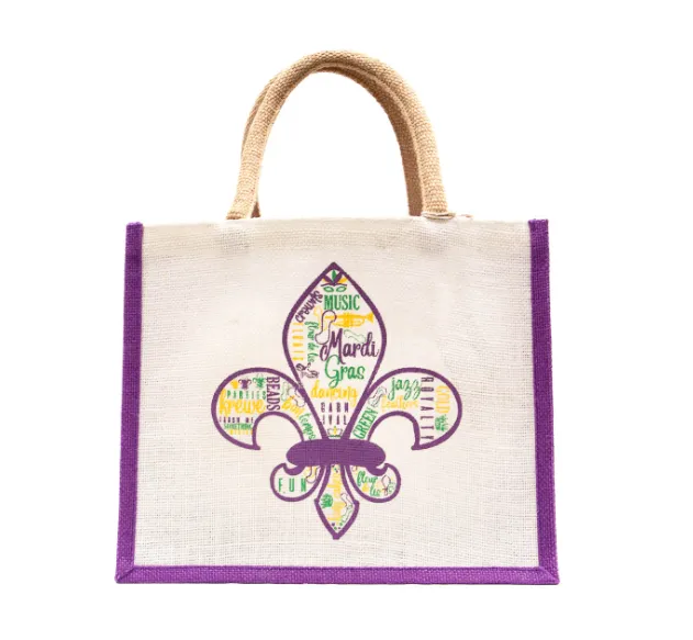 Mardi Gras Fleur de Lis Gift Tote
