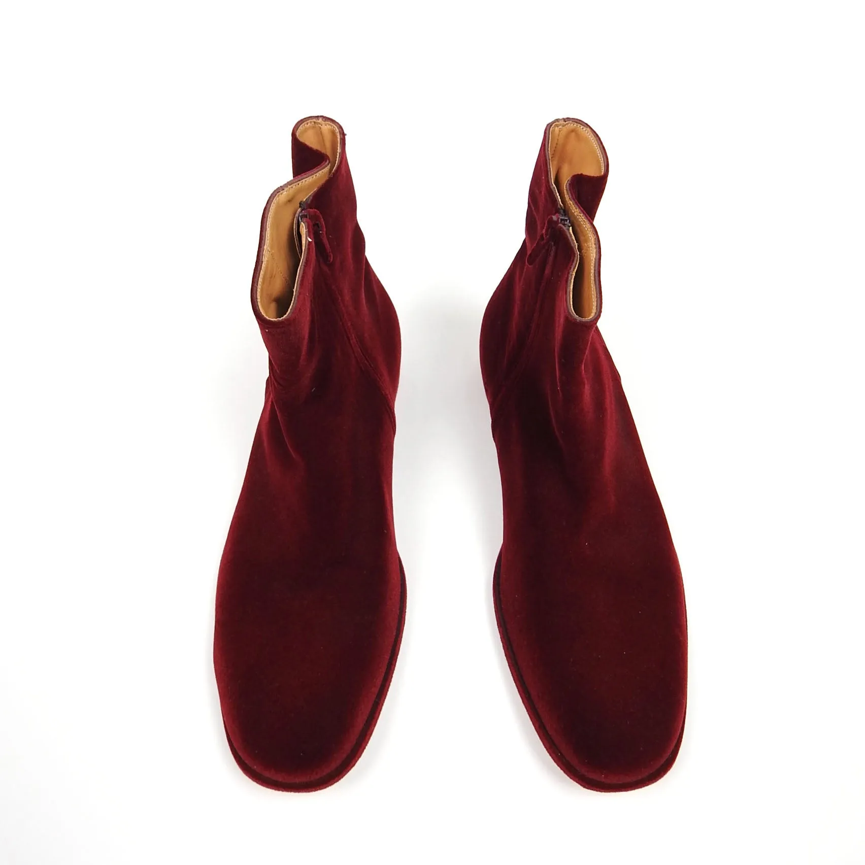 Margiela Red Velvet Boot Size 41