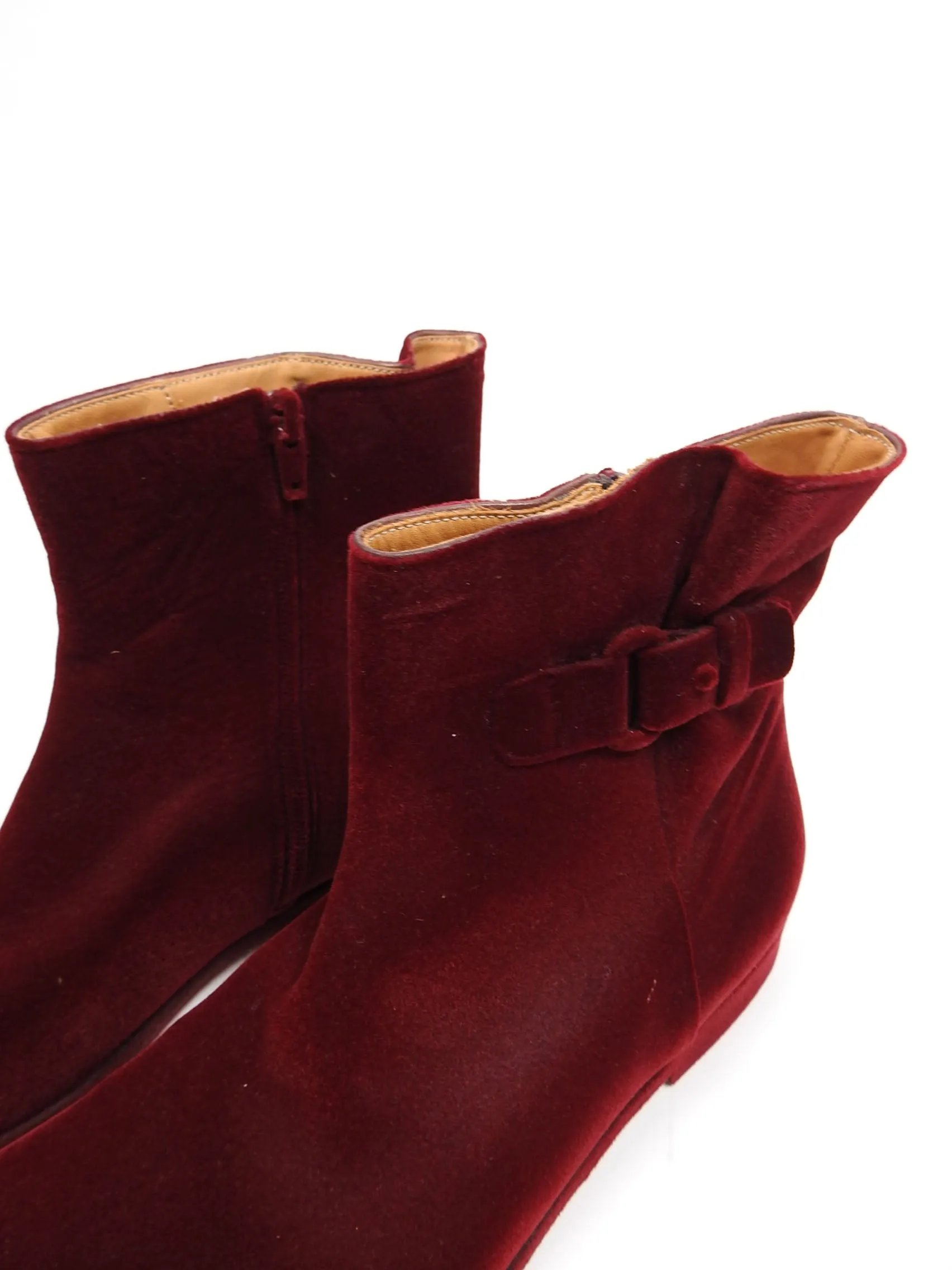 Margiela Red Velvet Boot Size 41