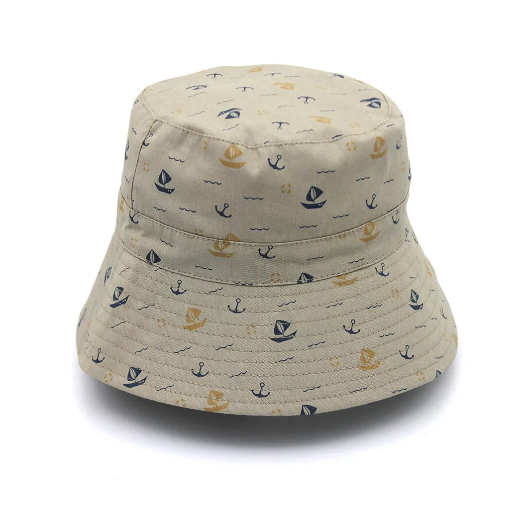 Mario Bucket Hat - Khaki Boats