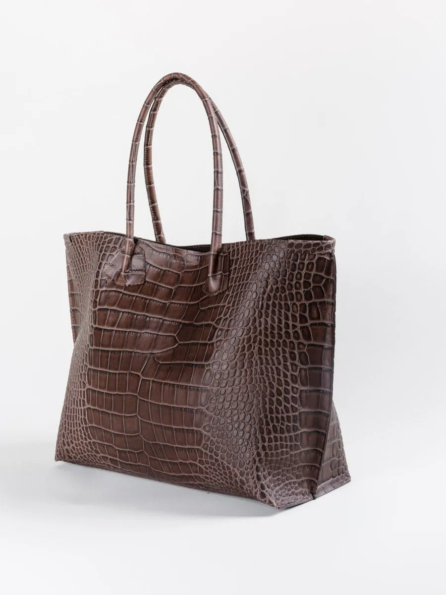 market tote - mocha