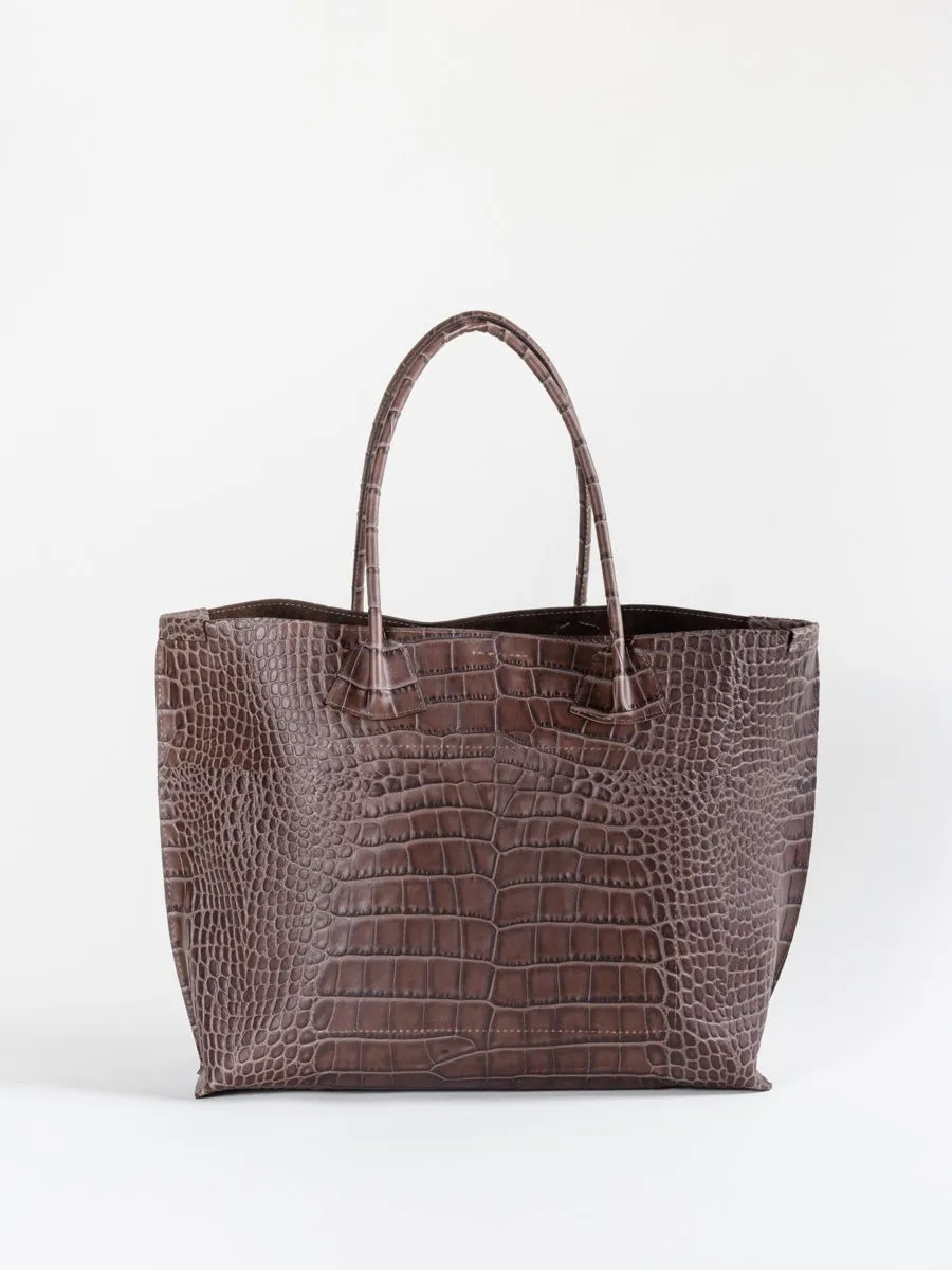 market tote - mocha