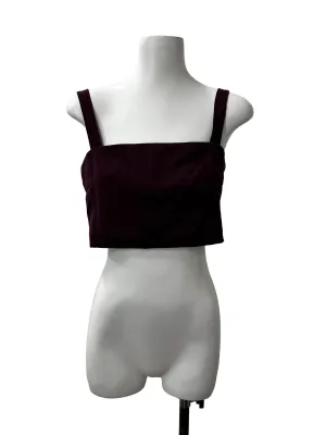 Maroon Crop Top