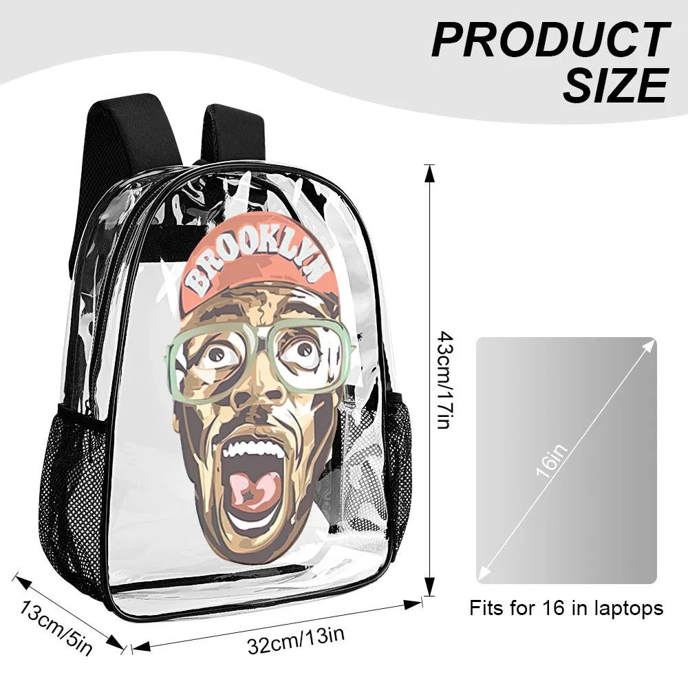 Mars Blackmon Transparent Backpack 17 Inch