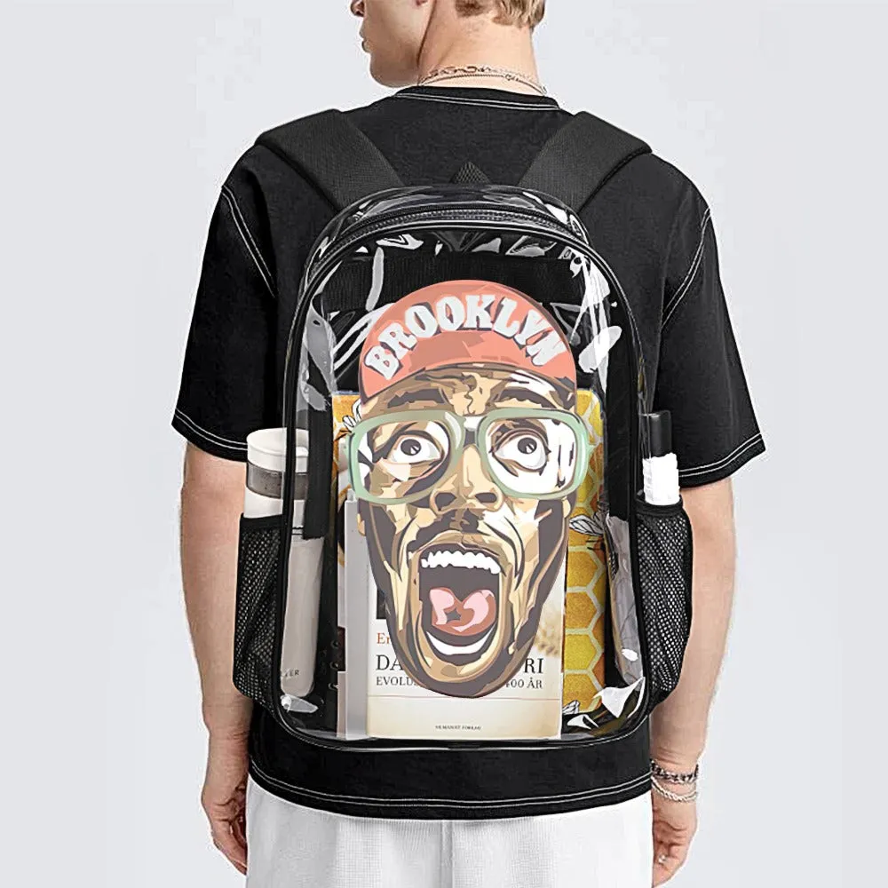Mars Blackmon Transparent Backpack 17 Inch