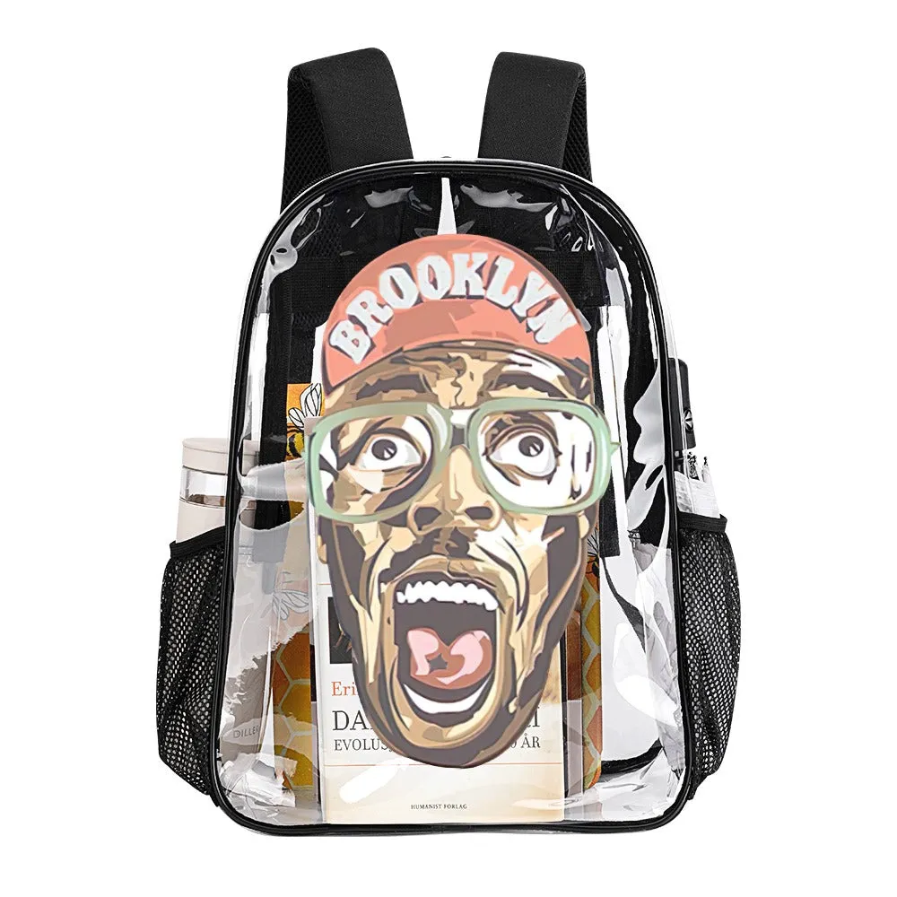Mars Blackmon Transparent Backpack 17 Inch