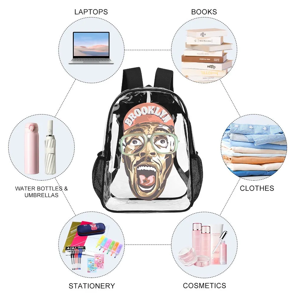 Mars Blackmon Transparent Backpack 17 Inch