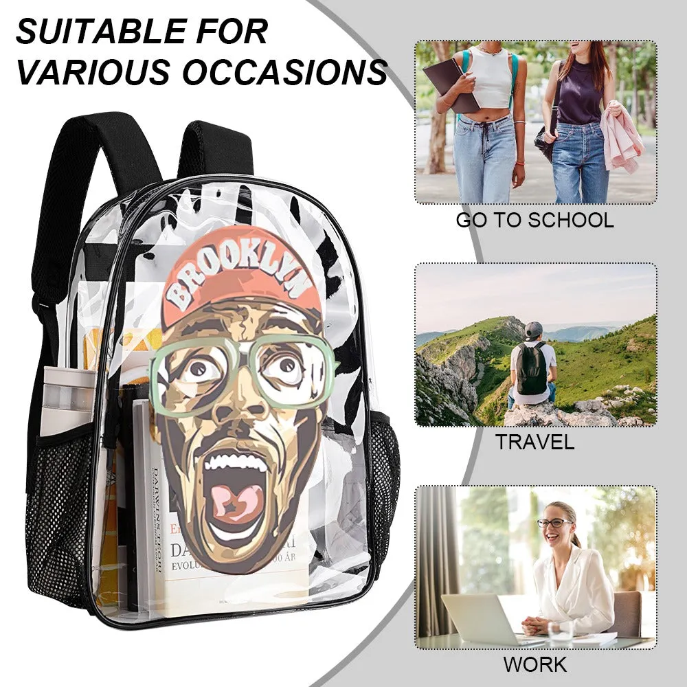 Mars Blackmon Transparent Backpack 17 Inch