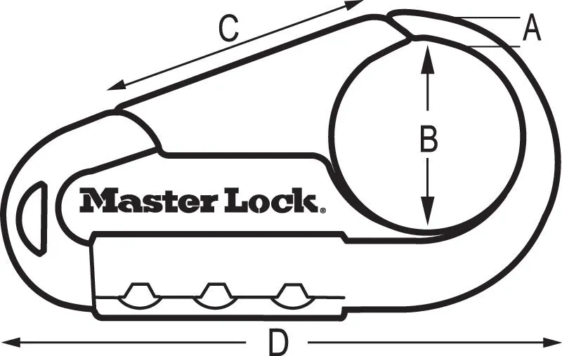 Master Lock 1548DCM Combination Backpack Lock