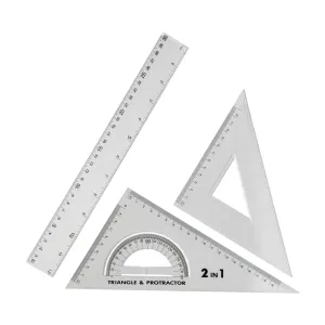 Math Set ( 2 Triangle, 1 Ruler )