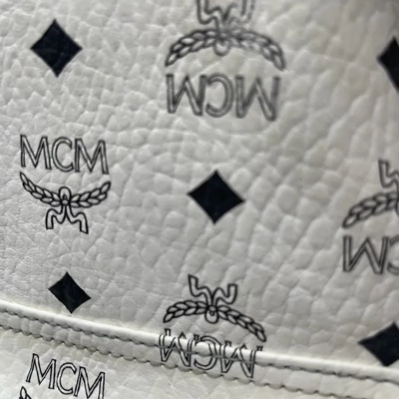 MCM White Backpack