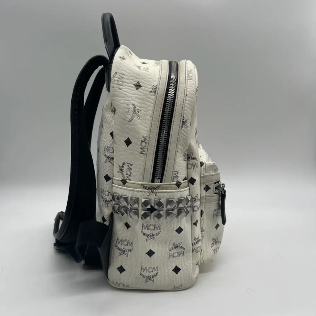MCM White Backpack