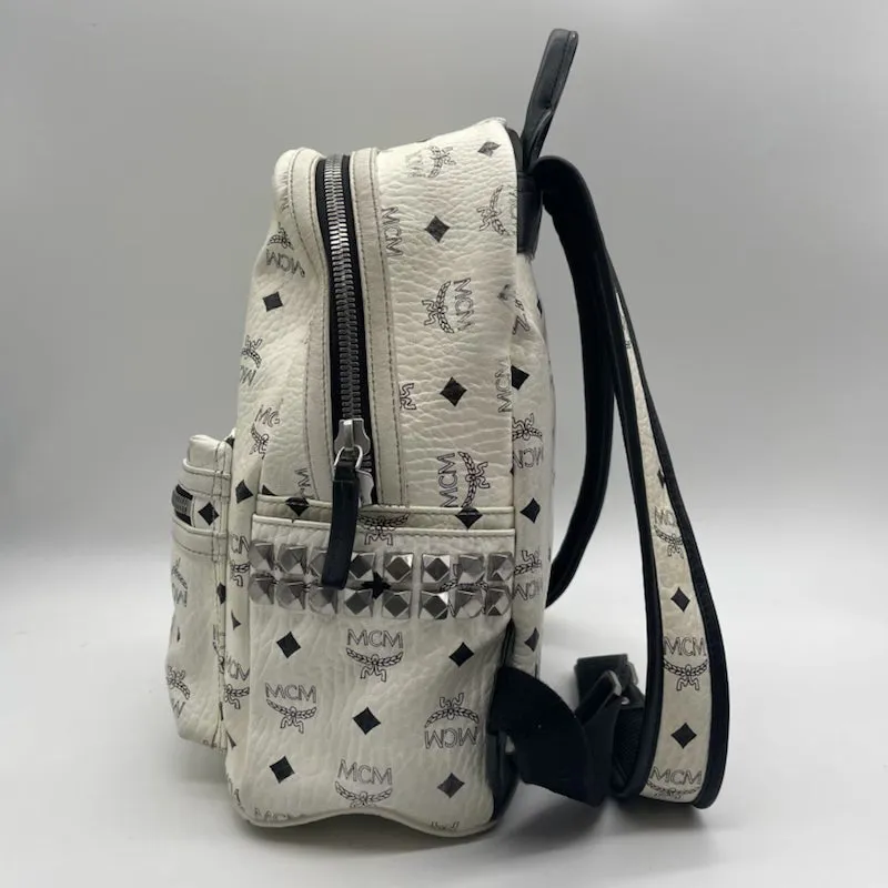 MCM White Backpack