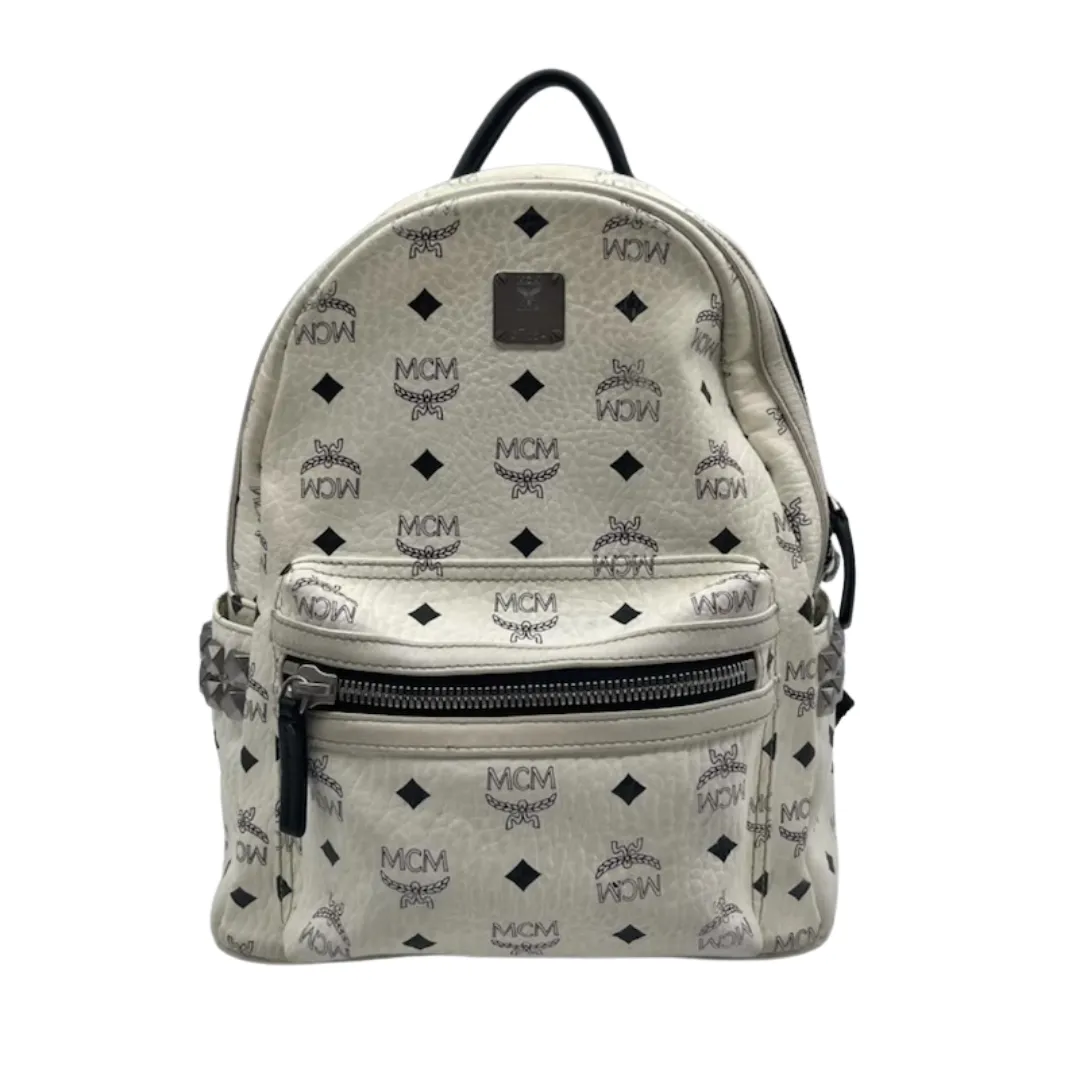 MCM White Backpack
