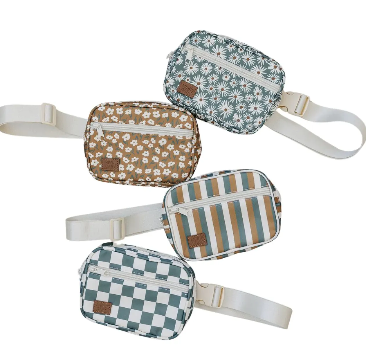 Mebie Baby Mini Fanny Pack- Sunset Stripes
