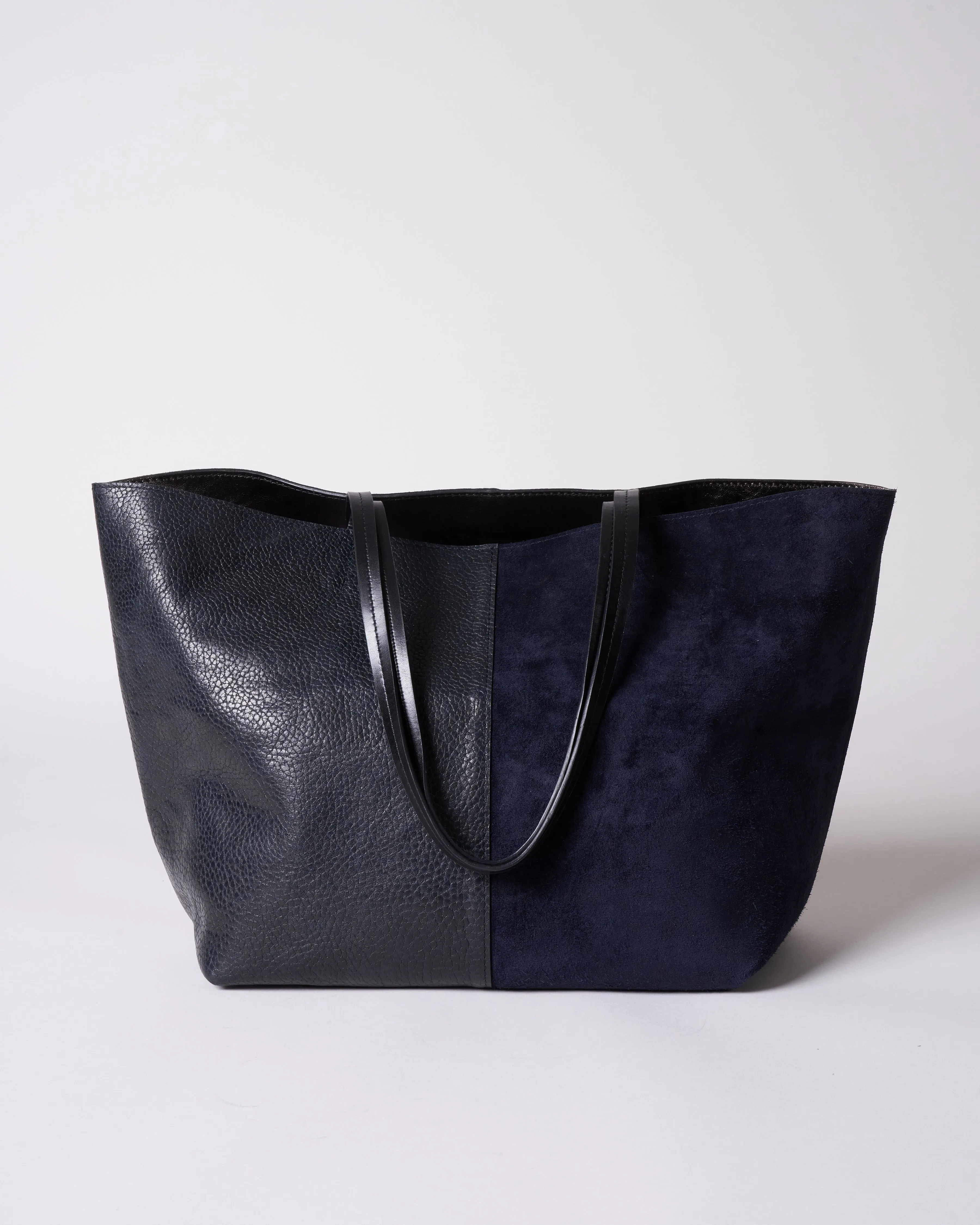 medium essential tote - 2 tone empire blue