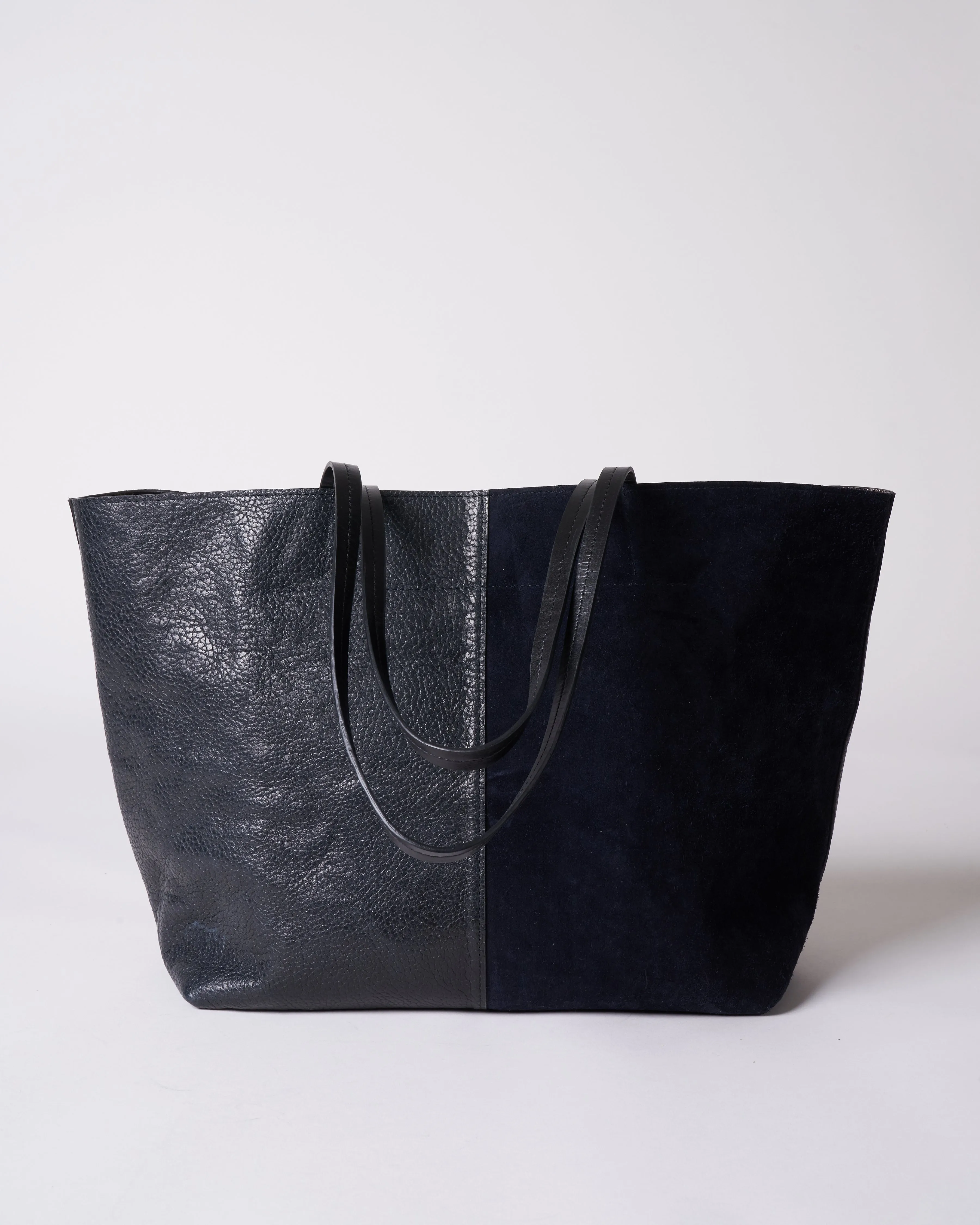 medium essential tote - 2 tone empire blue