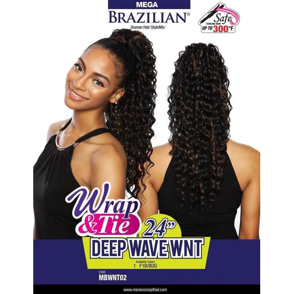 Mega Brazilian Wrap-N Deep Wave Wint 24" - Blended Human Hair