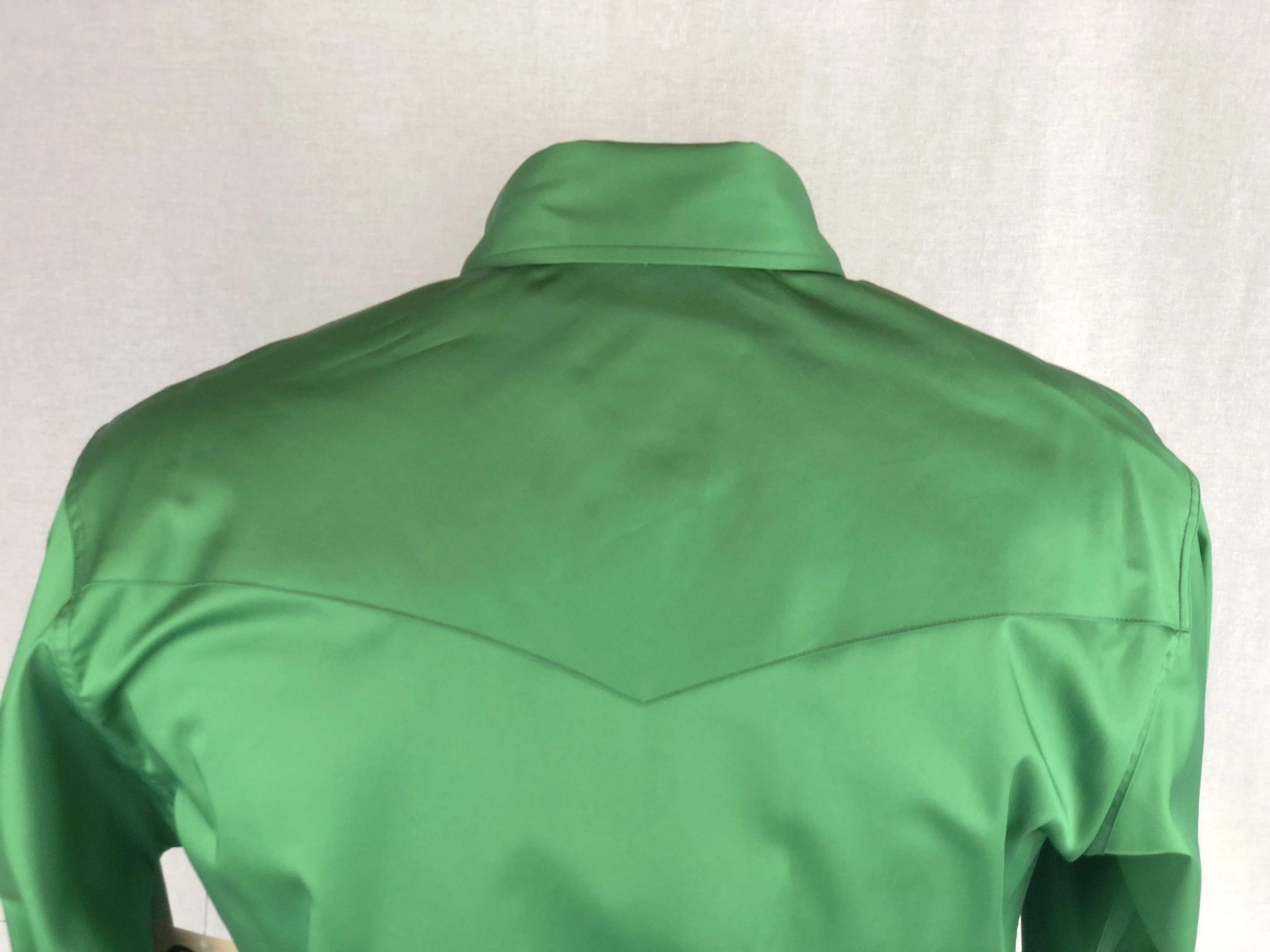 Men's CR Western Pro Shamrock Green Cotton Sateen - FINAL SALE