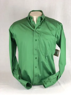 Men's CR Western Pro Shamrock Green Cotton Sateen - FINAL SALE