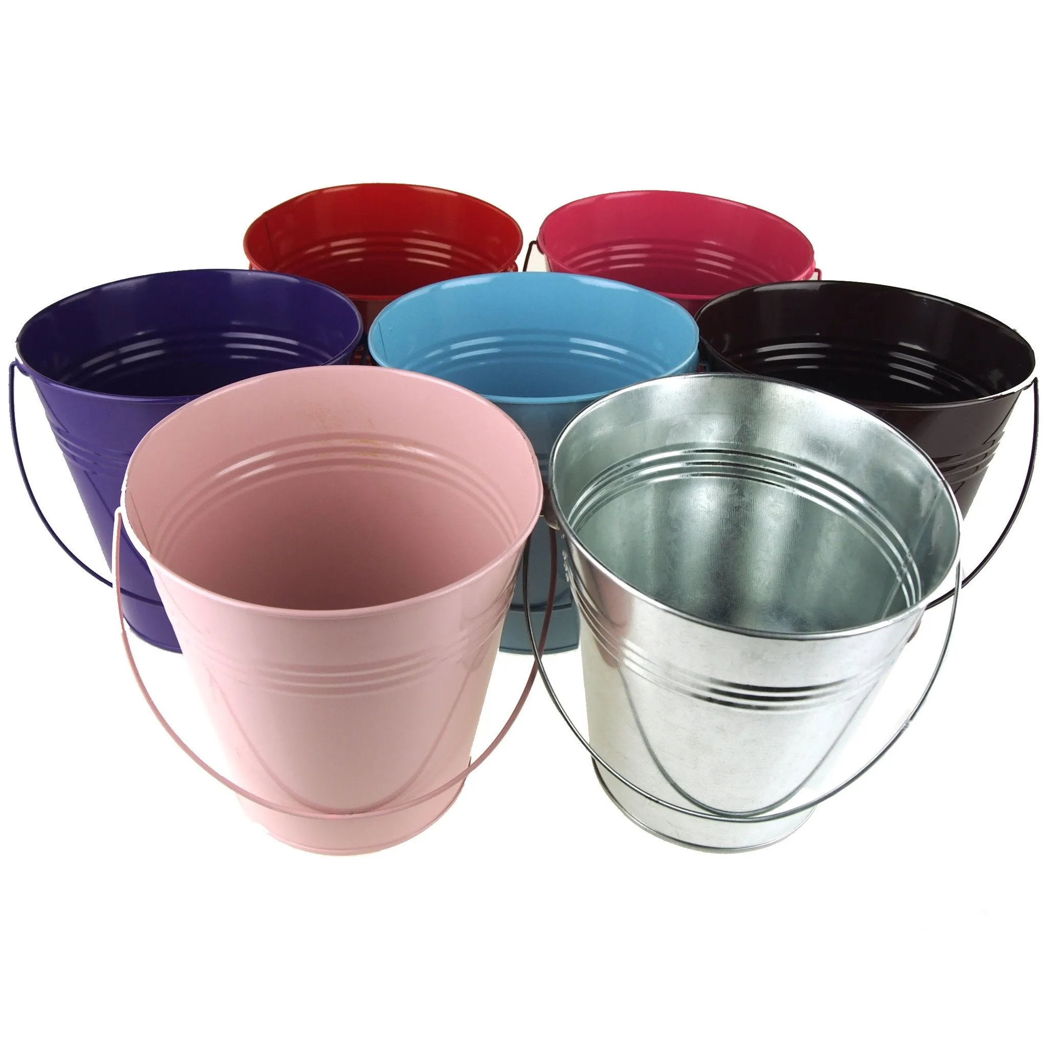 Metal Pail Bucket Party Favor, 7-Inch