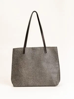 mezzo shopper - black shagreen