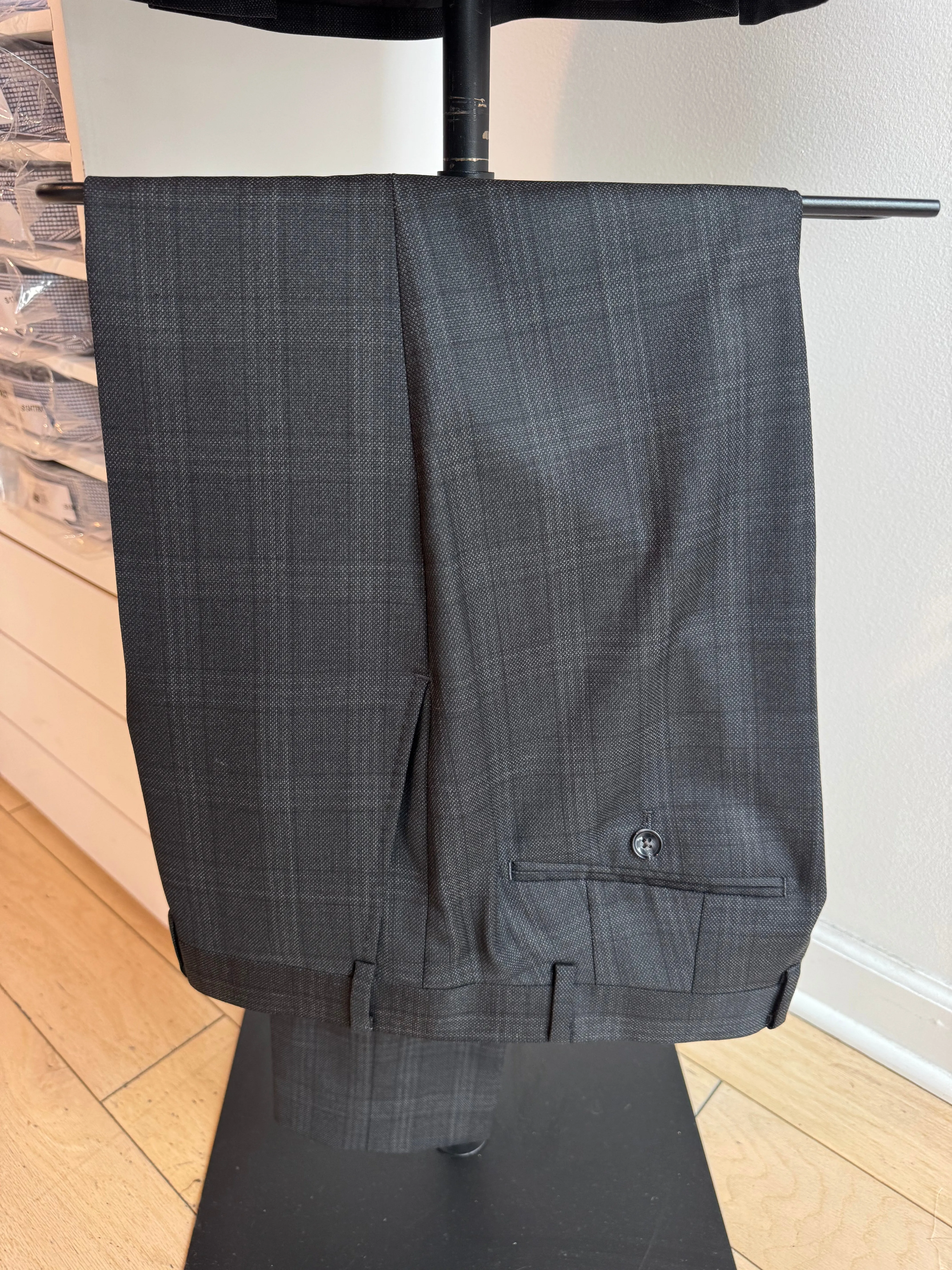Midnight Gray Shadow Plaid Suit
