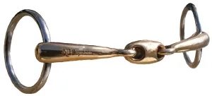 Mikmar Cupreon Bradoon Snaffle Bit with Simple Center Mouthpiece