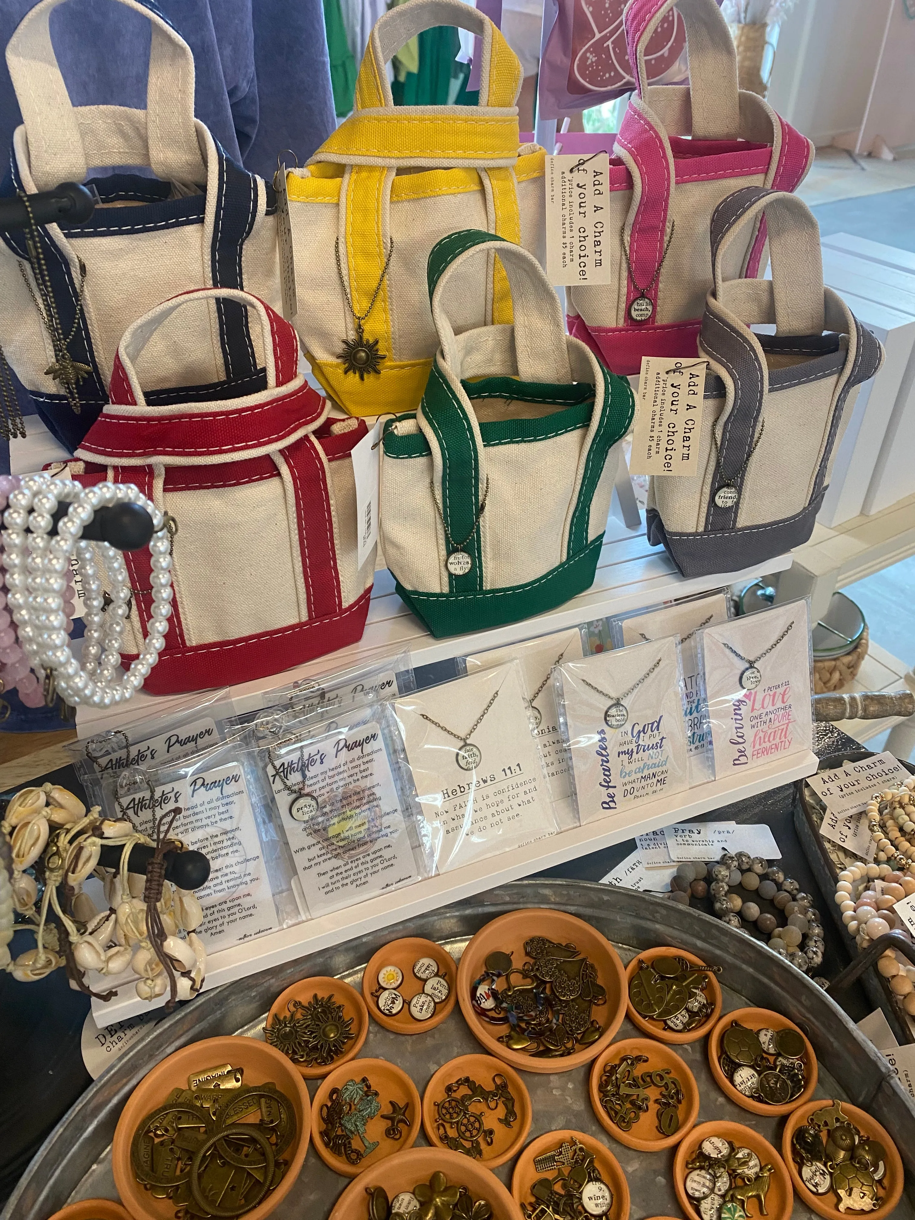 Mini Tote with 7" Charm Bracelet