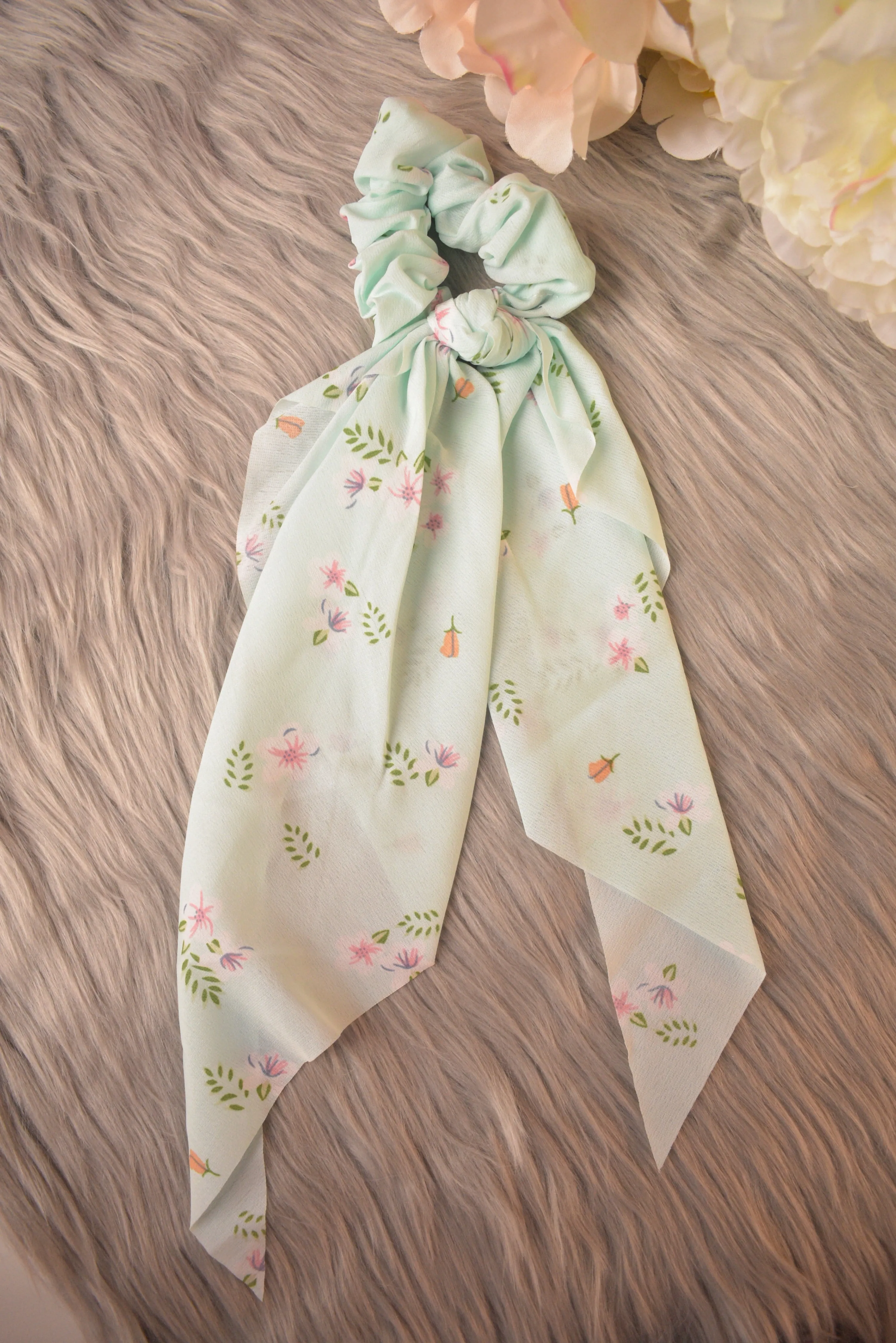 Missy floral Bandana Hair Scrunchies